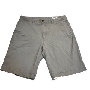 7 Diamonds Mens Shorts Performance Side Pockets High Waisted Grey, Sz 33